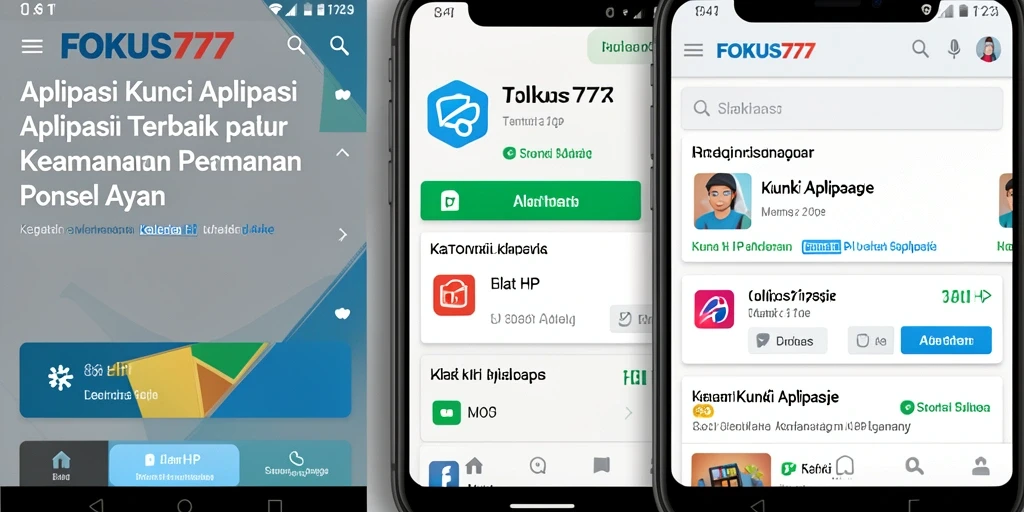 Tampilan antarmuka pengguna FOKUS777 yang sederhana dan intuitif.