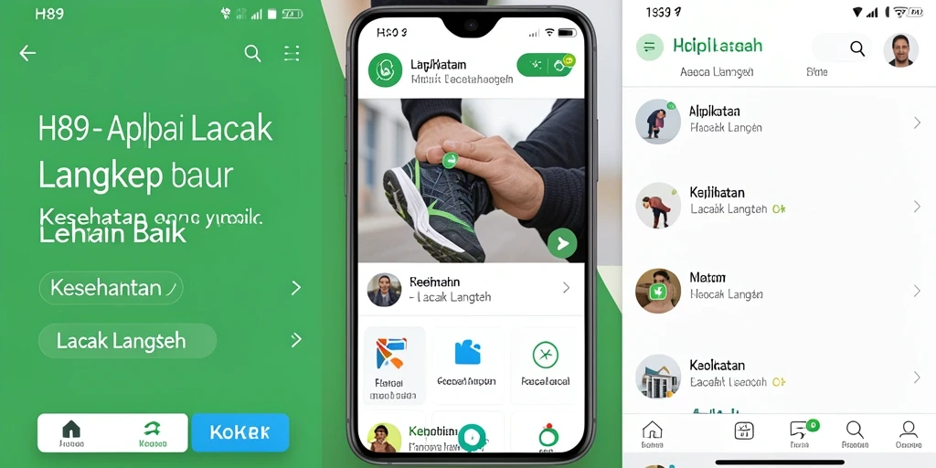 Tampilan antarmuka H89 dengan informasi lacak langkah yang jelas.