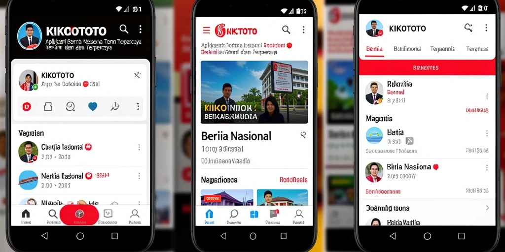 Antarmuka menarik dan informatif dari KIKOTOTO dengan berita nasional.